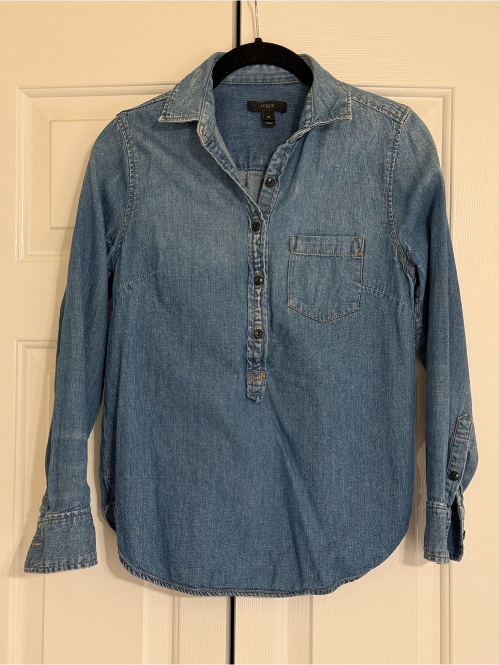 J. Crew Classic Chambray Popover Shirt